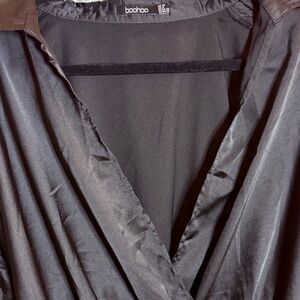 Boohoo Elegant Black Romper